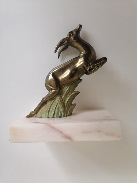 Serre-Livres Art Déco de Mouettes Volant Proche des Vagues, Marbre
