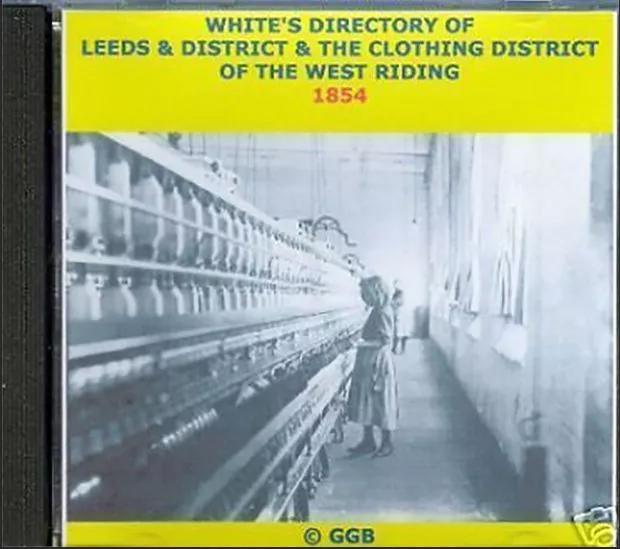 Genealogy Directory Of Leeds & District 1854 Cd Rom