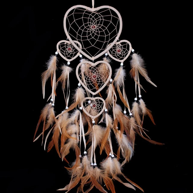 Large Handmade Dream Catcher Traditional Dreamcatcher Feather Wall Hanging Decor