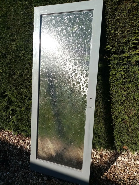 RARE 1970's ANTIQUE INTERNAL GLAZED DOOR. used.