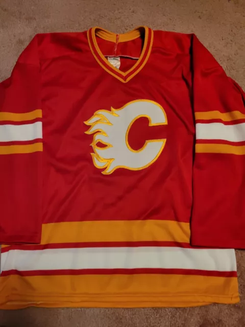 Men's Vintage Dean McAmmond NHL #37 Calgary Flames CCM Jersey - Size M