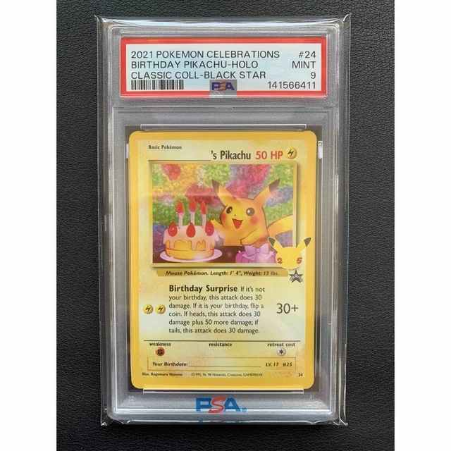 POKEMON TCG BIRTHDAY Pikachu 24 Celebrations Classic Collection ACE 10 Gem Mint 109.99 - PicClick UK POKEMON TCG BIRTHDAY Pikachu 24 Celebrations Classic Collection ACE 10 Gem Mint 109.99 - PicClick UK