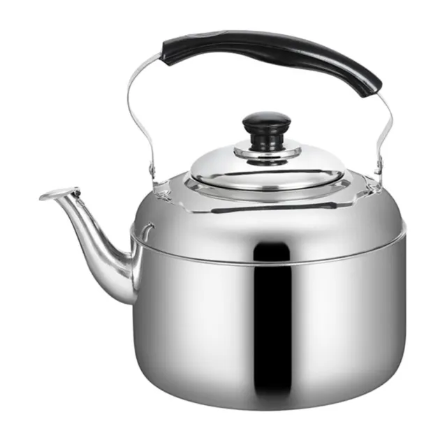 Stainless Steel Whistling Kettle Stovetop Boiling Water Tea Pot Portable Metal