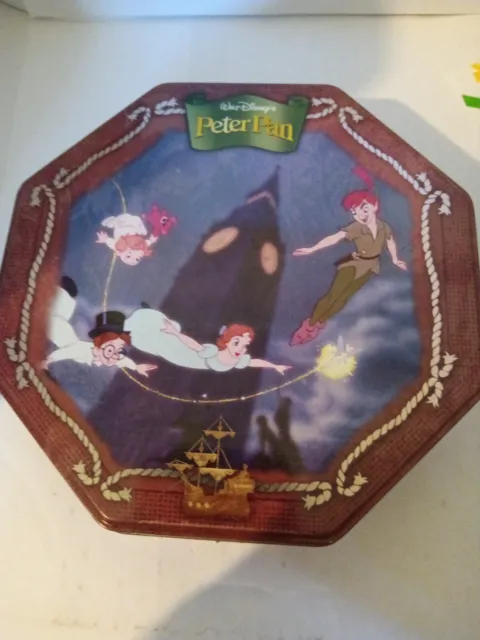 DISNEY PETER PAN Cookie Tin from Famous Amos Cookies 2012 (empty) $14. ...