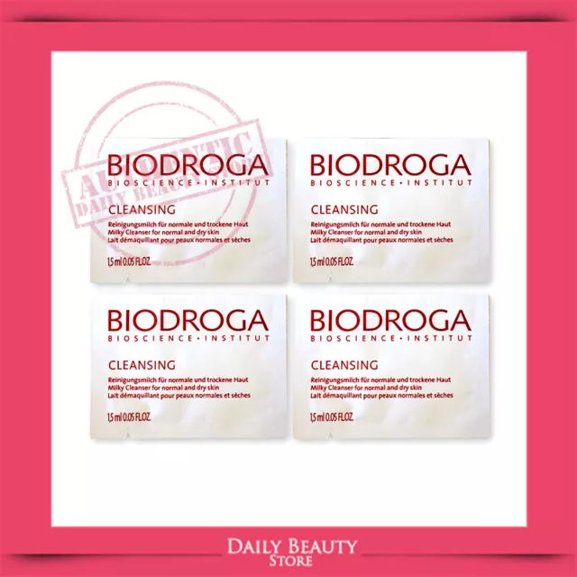 Biodroga Cleansing Milky Cleanser 1.5ml 0.05oz 10 Samples NEW FAST SHIP