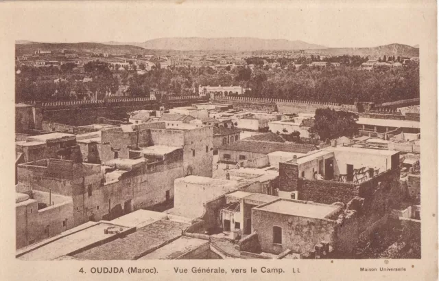 Carte postale ancienne postcard MAROC MOROCCO OUDJA vue générale écrite 1926