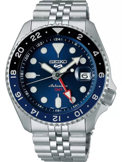 Seiko 5 Sports SSK003K1 GMT Automatik Herrenuhr 43mm 10ATM