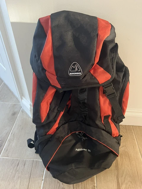 EUROHIKE PATHFINDER 65 Backpack Rucksack Hiking Camping Bag 65 Litre Navy Black 36.99 PicClick UK