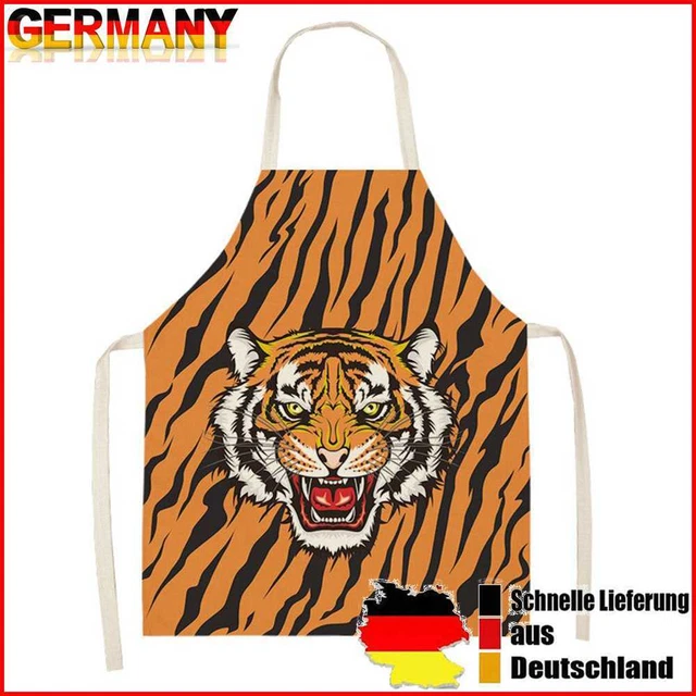 Tiger Stripes Printed Apron