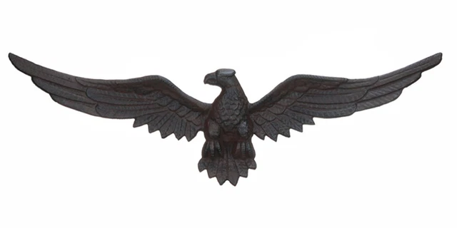 Cast Iron Eagle Plaque Garden Patio Decor New Home Wall Hanging