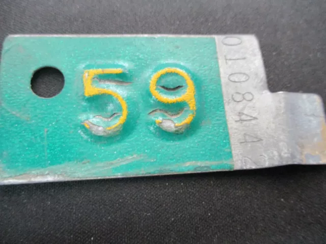 1959 Minnesota passenger car license plate tab