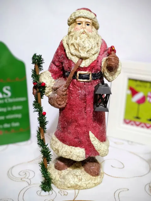 Midwest of Cannon Falls Old World SANTA Figurine - 12 inches - Crackle Finish