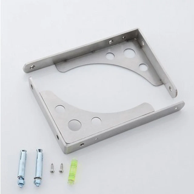 Stainless Steel Floating Scaffold Board Book Shelf Bracket Support 4mm x 25mm