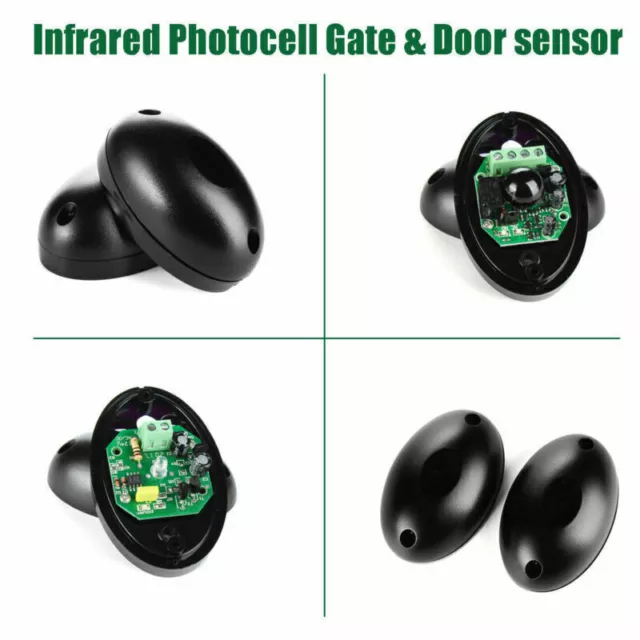 Infrared Photocell Sensor Beam For Sliding Gate Opener Security 12V/24V (1 Set) 3