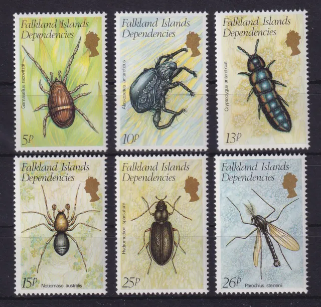 Falkland-Inseln Dependencies 1982 Insekten und Spinnen Mi.-Nr. 106-111 **