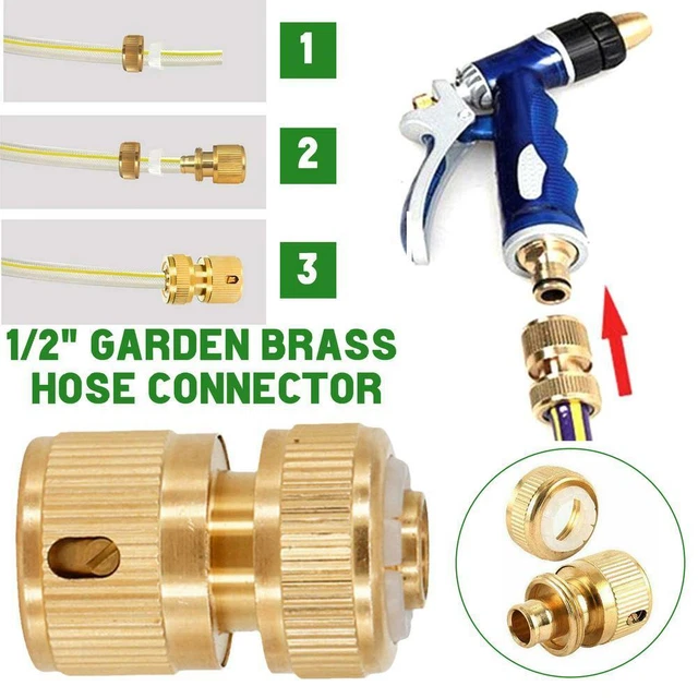 1/2" Garden Hose Connector Watering Water Hose Pipe Tap Adaptor FittingS neu.