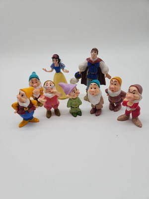 SNOW WHITE AND the Seven Dwarfs PVC Figures - 1993 Mattel Disney Lot of ...