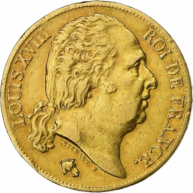[#1048463] France, Louis XVIII, 20 Francs Or, 1818, Paris, Or, TTB, Gadoury:1028