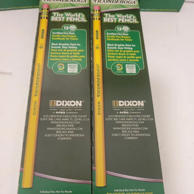 Ticonderoga Pencils HB2 Soft 48 Count Pencils Premium Wood #2 Dixon 72-Count B 3