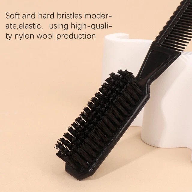 Double-sided Beard Brush Hairdressing Barber Tool Men Hair Comb Fade Brush BII