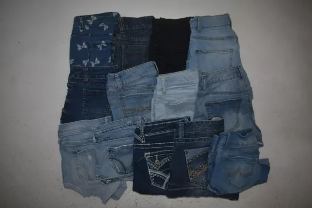Wholesale Bulk Lot of 13 Juniors Size 3 Spring Summer Casual Denim Shorts