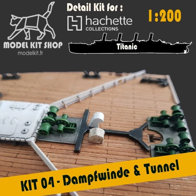 Kit Upgrade Titanic Hachette 1:200 #01 &ndash; Hatch 1 / Cambusa / Aeratore, Francia