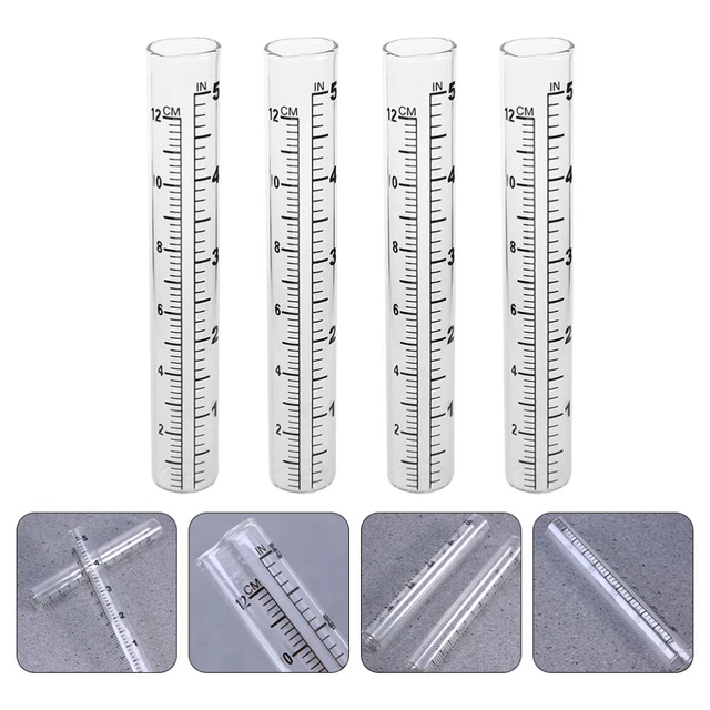 Pluviometro Per Giardino Kinglake - In Plastica Verde Trasparente, Con Supporto, Per Misurare Precipitazioni, 8.5x24 Cm - Foto 3