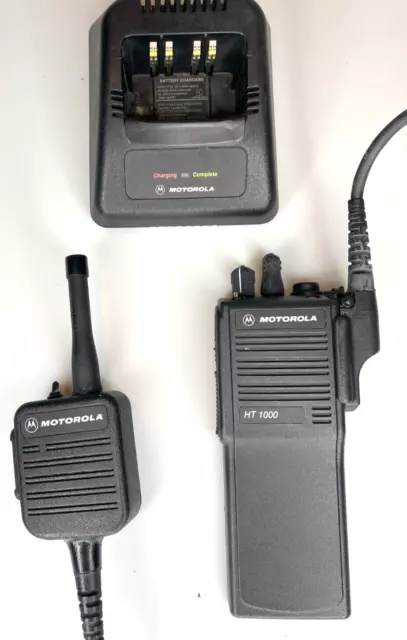 Motorola HT1000 Radio - UHF w/ Mic & Charger  H01SDC9AA3DN