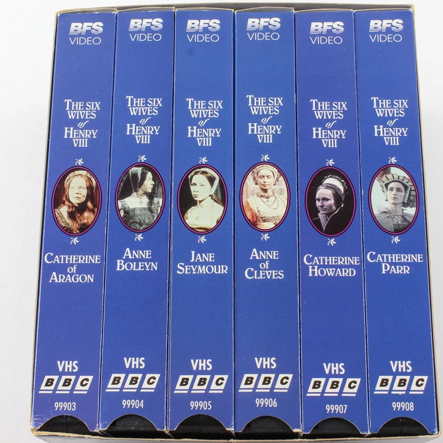 THE SIX WIVES of King Henry VIII VHS Set 1992 BBC BFS Video Good ...