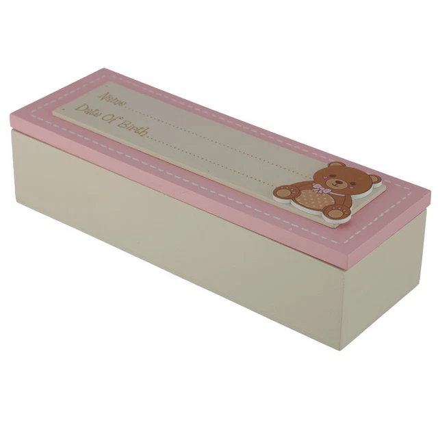 Bébé Fille Souvenir Boîte - Date De Naissance
