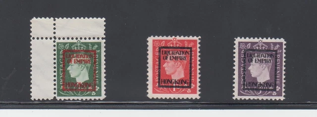 Kriegs - und Propagandafälschungen, MiNr. 9 IV h, 10 IV h, 14 IV h,