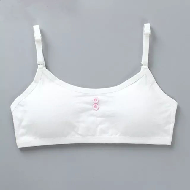 4PCS COTTON PUBERTY Teenage Underwear Sport Training Breathable Kids Girls  Bra £6.57 - PicClick UK