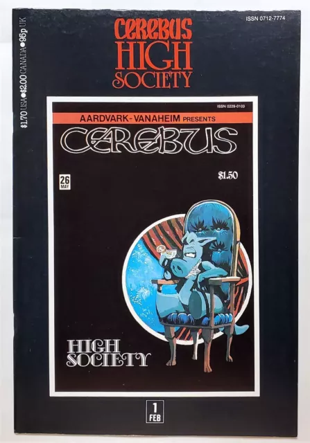 Cerebus High Society #1 (Feb 1990, Aardvark-Vanaheim) FN/VF