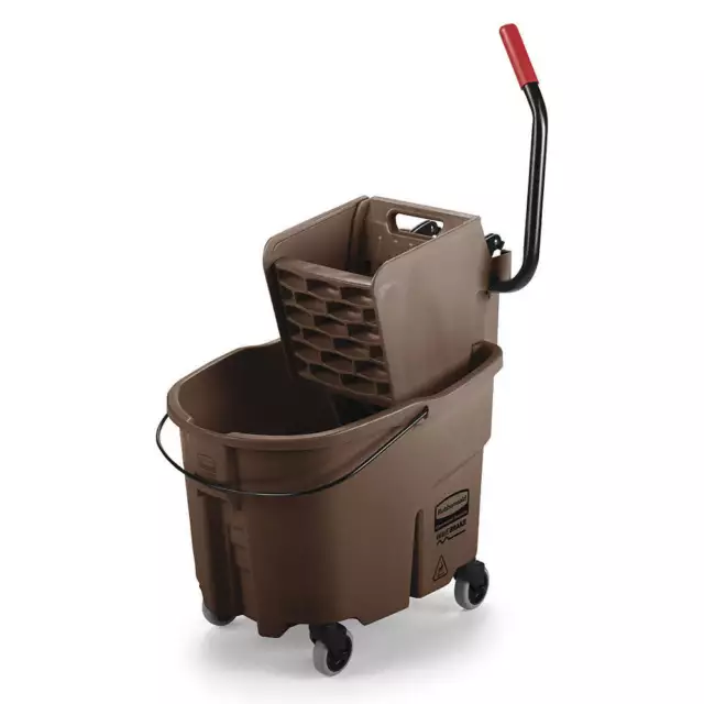 RUBBERMAID COMMERCIAL PRODUCTS FG758088BRN Mop Bucket and Wringer,Brown,8 3/4 ga