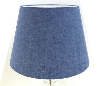 Handmade EMPIRE Denim Blue Linen  Lampshade, Ceiling , Pendant, Table