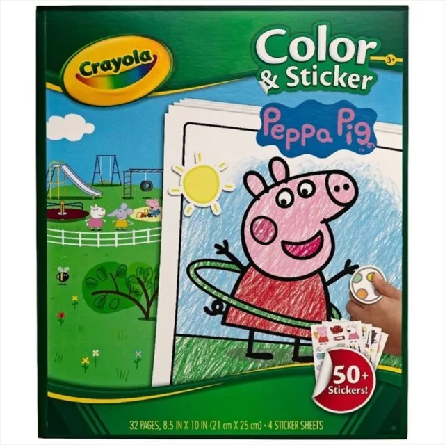 Crayola Color N Sticker Book Peppa Pig