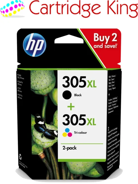 HP 305XL 2-pack Black/Tri-colour Original Ink Cartridges Combo pack Page Yield B