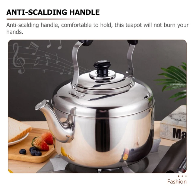 Electric Whistling Kettle Stainless Steel Kettle Ceramic Teapot Open The Pot 2