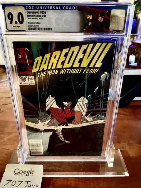 Daredevil #256 July 1988 Mark Jewelers Variant CGC 9.0