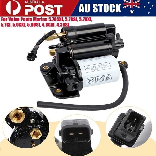 Volvo Penta New OEM Electric Fuel Pump Assembly, 4.3/5.0/5.7L 21608511 23306461
