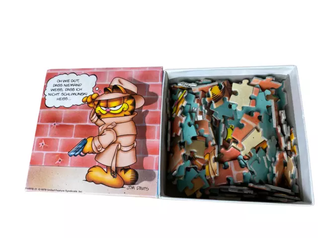 Garfield 70er Vintage Pocket Puzzle 1978 Jim Davis 99 Teile FX Schmid Katze rar 2