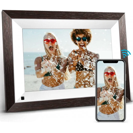 Cadre photo BSIMB Vision 10L Wood W10DB, le cadre photo connecté