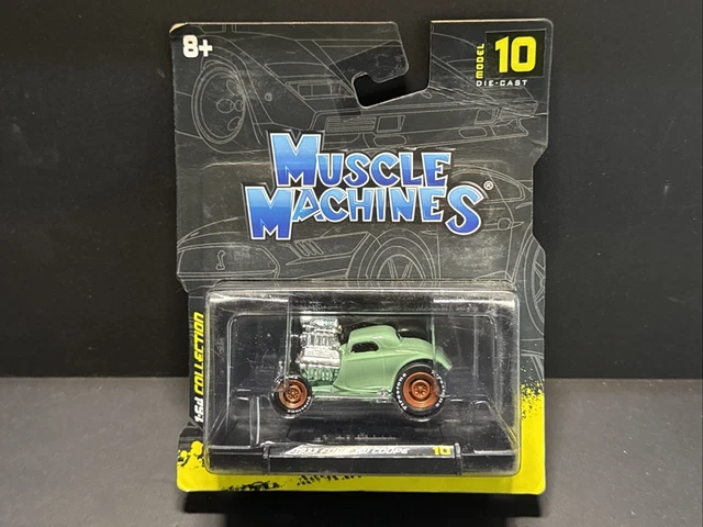 ミニカー MUSCLE MACHINES'33 FORD COUPE 1/18 Muscle Machines '33 Ford Coupe Yellow Brand New In Box 1:18
