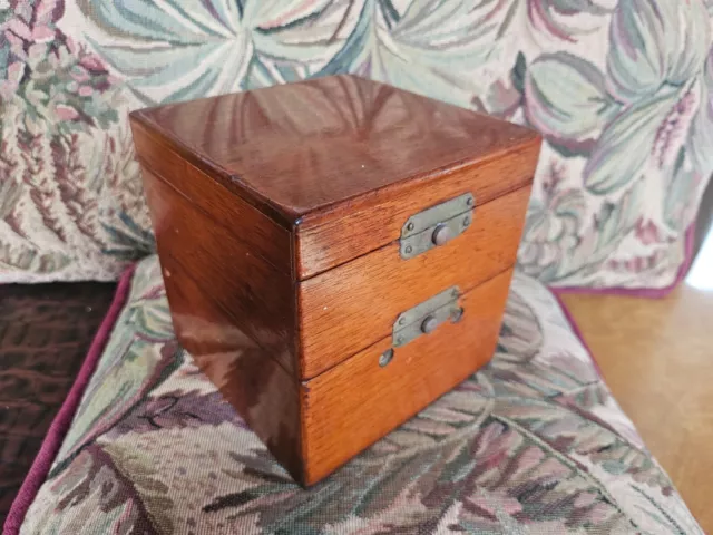 Antique Waltham Ship's Chronometer 8 Day Maritime Clock in mahogany box