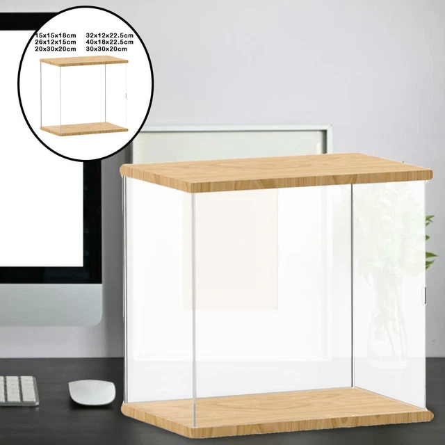 CLEAR ACRYLIC DISPLAY Case, Countertop Box Organizer Stand, Dustproof