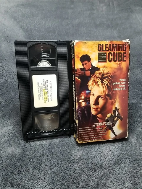 GLEAMING THE CUBE (VHS, 1989) Vestron Christian Slater Tony Hawk RARE ...
