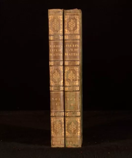 1806 2vols An Account of the Life and Writings of James Beattie by William Forbe