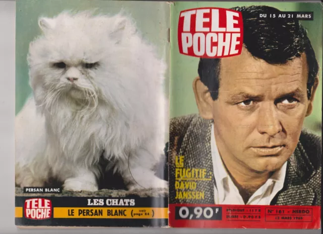 Tele Poche 1969 N°161 Complet - Le Fugitif : David Janssen