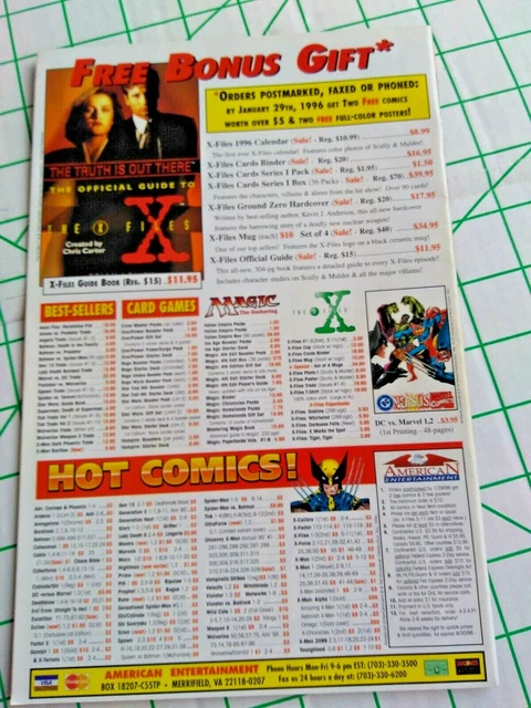 Topps Comics - The X Files Vol.1 #11  - Nov 1995 - The Ancient Of Days 2