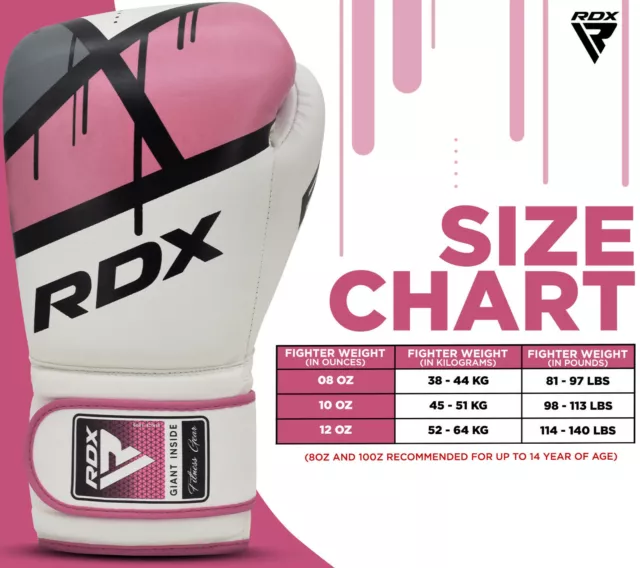 RDX Guantes de boxeo Mujer Puñetazo Boxing Gloves Punch Muay Thai Entrenamiento 3